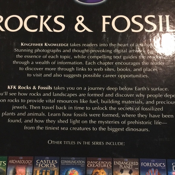 Rocks & Fossils Book by Kingfisher Knowledge Geology Science Read Resale - Picture 3 of 14